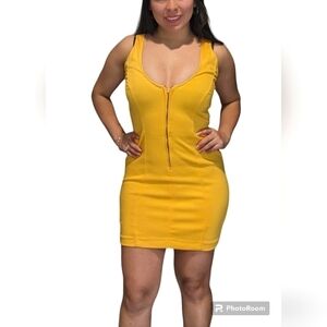 guess products by georges Marciano Bodycon yellow Dress size M